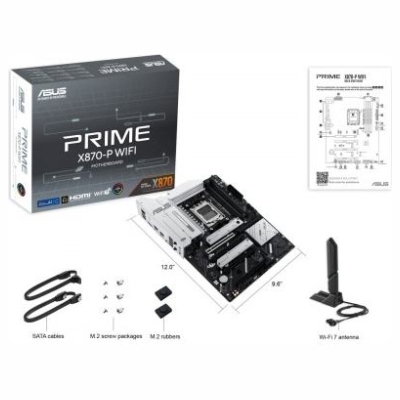 Asus Motherboard PRIME X870-P WIFI AM5 4 DDR5 HDMI/USB-C