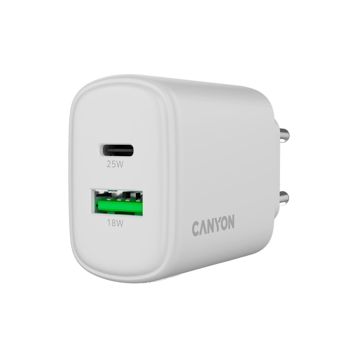 Canyon charger OnCharge 250 25W 1xPD 1xQC EU White