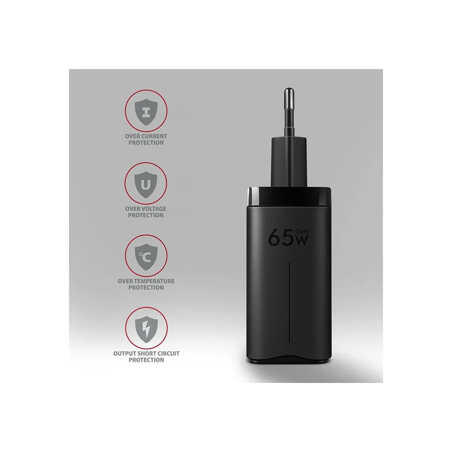 Axagon ACU-DPQ65 GAN WA ll charger, 3x port USB