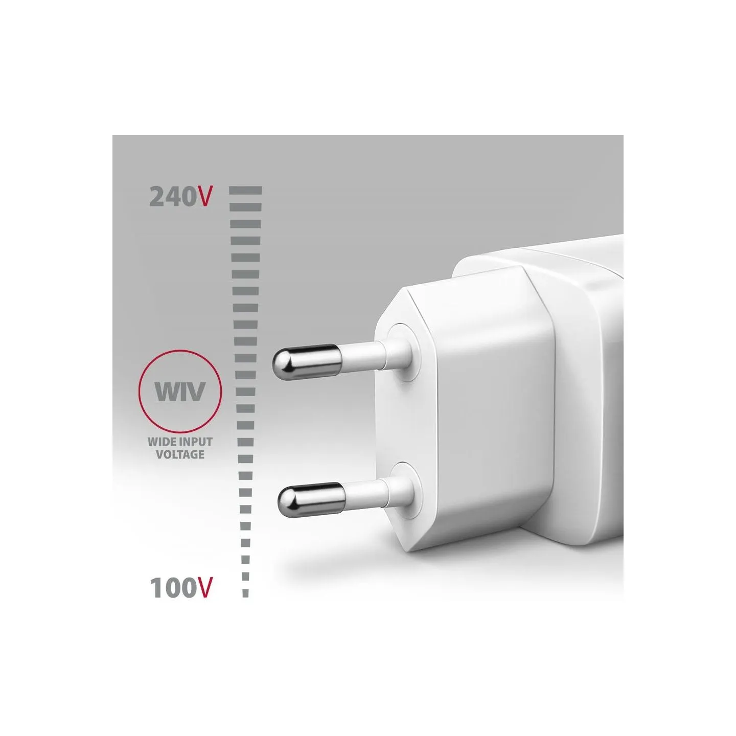 Axagon GaN wallcharger 3x port (USB-A + 2x USB-C), PD3.0/PPS/QC4+/SFC2.0/AFC/SCP/FCP/Apple, 65W | ACU-DPQ65W