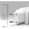 Axagon GaN wallcharger 3x port (USB-A + 2x USB-C), PD3.0/PPS/QC4+/SFC2.0/AFC/SCP/FCP/Apple, 65W | ACU-DPQ65W