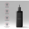 Axagon ACU-DPQ100 GaN 3xport wall charger 100W black