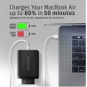 Axagon ACU-DPQ100 GaN 3xport wall charger 100W black
