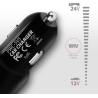 Axagon PWC-5V5 car charger Smart 5V 2,4A + 2,4A, 24W, black