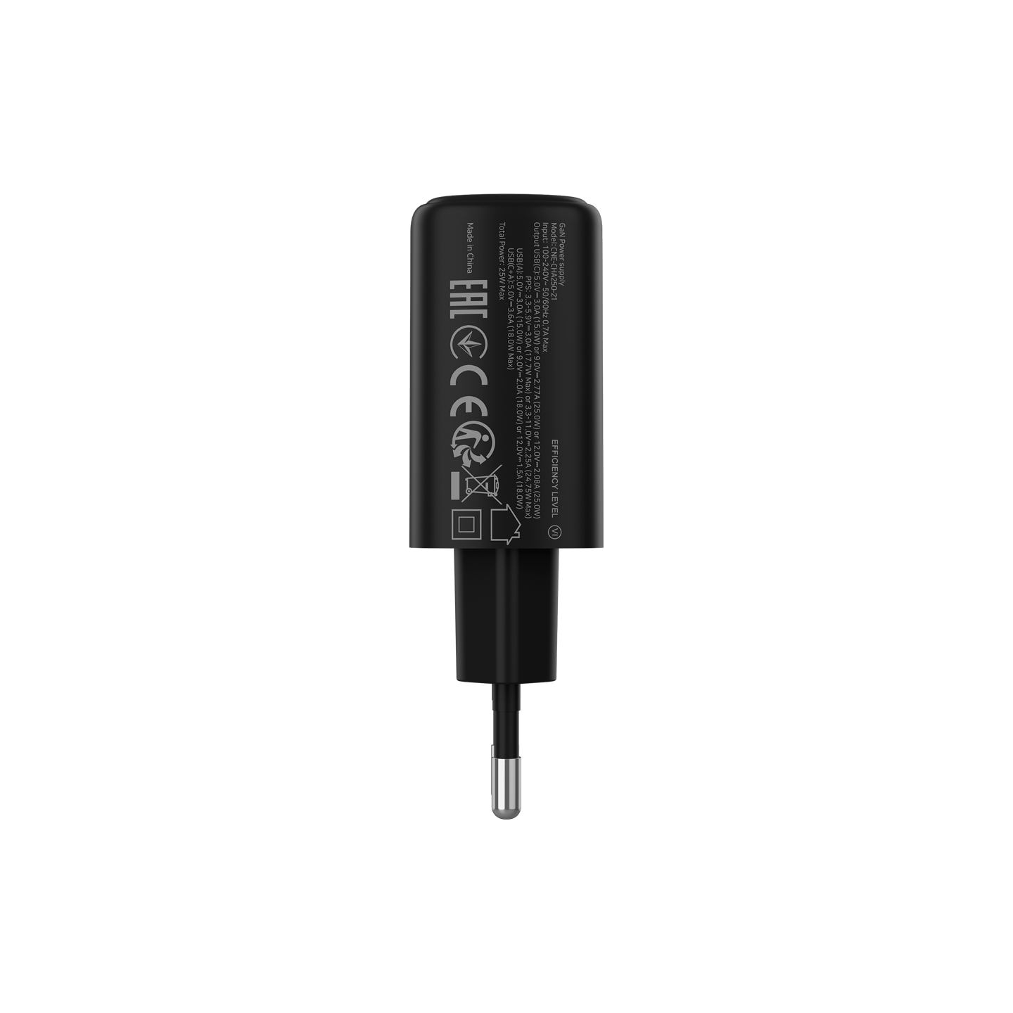 Canyon charger OnCharge 250 25W 1xPD 1xQC EU Black