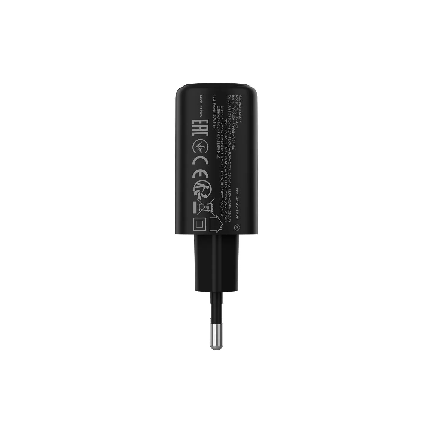 Canyon charger OnCharge 250 25W 1xPD 1xQC EU Black