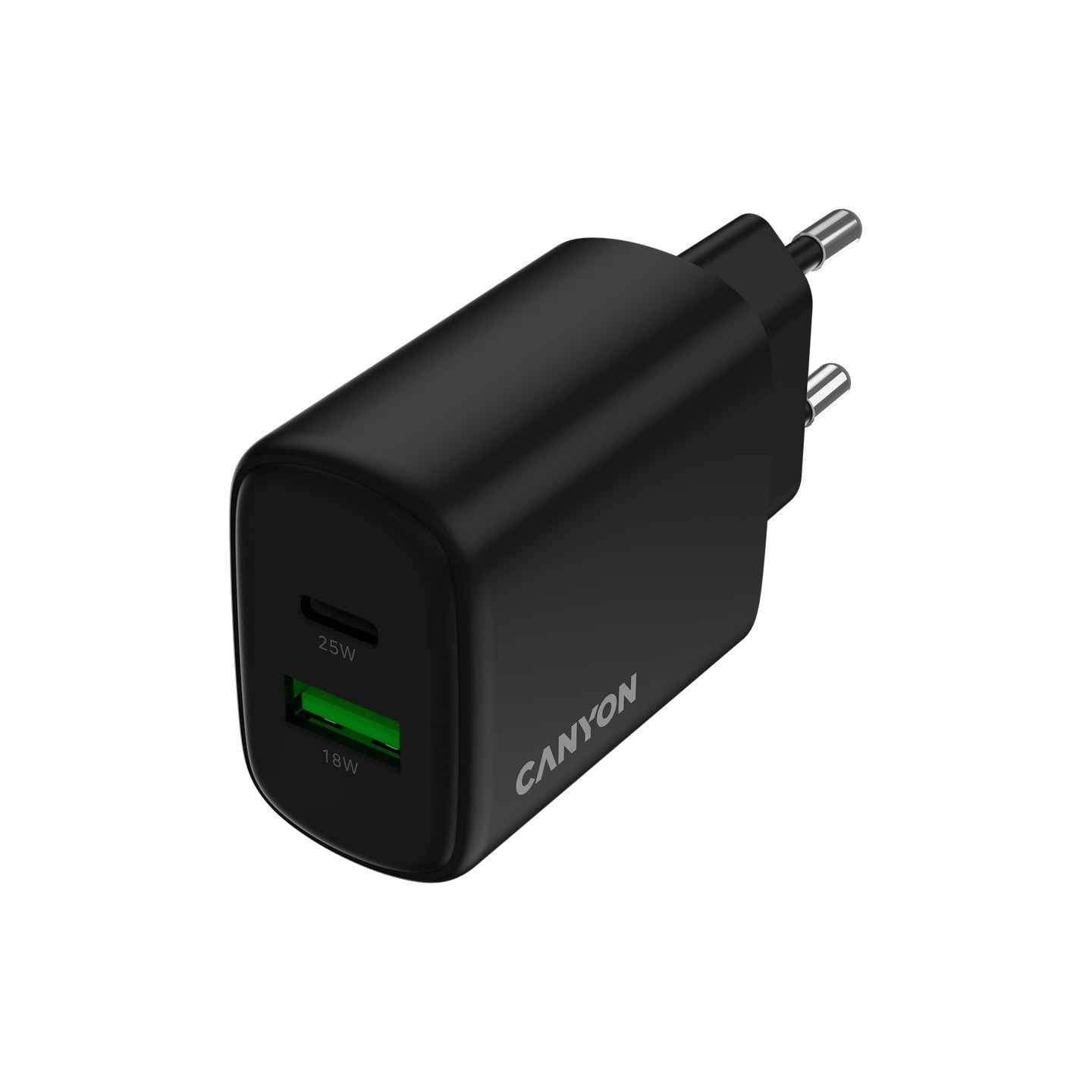 Canyon charger OnCharge 250 25W 1xPD 1xQC EU Black