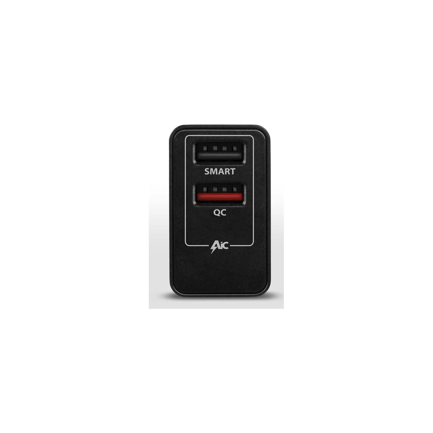Axagon Dual wallcharger <240V / 2x USB port QC3.0/AFC/FCP + 5V-1.2A. 24W total power.