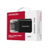 Axagon Dual wallcharger <240V / 2x USB port QC3.0/AFC/FCP + 5V-1.2A. 24W total power.