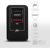 Axagon Dual wallcharger <240V / 2x USB port QC3.0/AFC/FCP + 5V-1.2A. 24W total power.