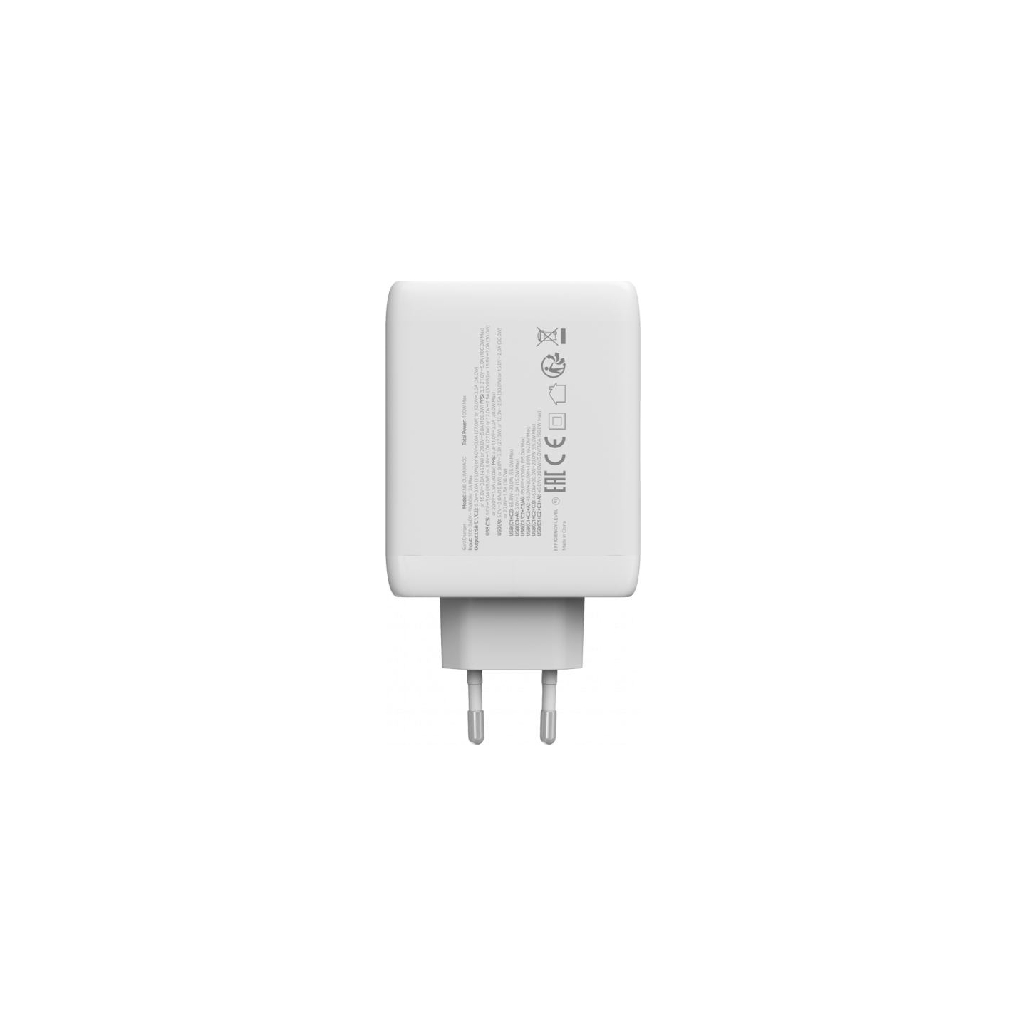 Canyon charger CU100ACC GaN 100W 3xPD 1xQC EU White