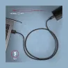 Axagon Data and charging USB 3.2 Gen1 cable lengh 2 m. 3A. Black braided.
