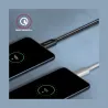 Axagon Data and charging USB 3.2 Gen1 cable lengh 3 m. PD 60W, 3A. Black braided.