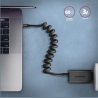 Axagon Data and charging USB 2.0 cable 1.1 m long. PD 60W, 3A. Black twisted.