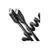 Axagon Data and charging USB 2.0 cable 1.1 m long. PD 60W, 3A. Black twisted.