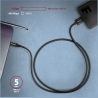 Axagon Data and power suply USB 3.2 Gen1 cable lengh 1 m. 3A. Black.