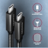 Axagon BUCM32-CM15AB cable USB-C  <-> USB-C 3.2 Gen 2, 1.5m, PD 100W, 5A, 4K HD, ALU, braid, Black