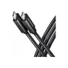 Axagon BUCM32-CM15AB cable USB-C  <-> USB-C 3.2 Gen 2, 1.5m, PD 100W, 5A, 4K HD, ALU, braid, Black