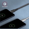 Axagon Data and charging USB 2.0 cable length 2 m. 3A. Black braided.