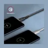 Axagon Data and charging USB 2.0 cable length 2 m. 3A. Black braided.
