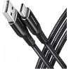 Axagon Data and charging USB 2.0 cable length 2 m. 3A. Black braided.