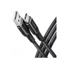 Axagon Data and charging USB 2.0 cable length 1.5 m. 3A. Black braided.