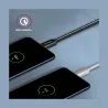 Axagon Data and charging USB 3.2 Gen 2 cable lengh 2 m. PD 100W, 5A, 4K HD video. Black braided.