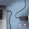 Axagon Data and charging USB 3.2 Gen 1 cable length 1 m. PD 60W, 3A. Black braided.