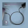 Axagon Data and charging USB 3.2 Gen 1 cable length 1 m. PD 60W, 3A. Black braided.