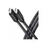 Axagon Data and charging USB 3.2 Gen 1 cable length 1 m. PD 60W, 3A. Black braided.