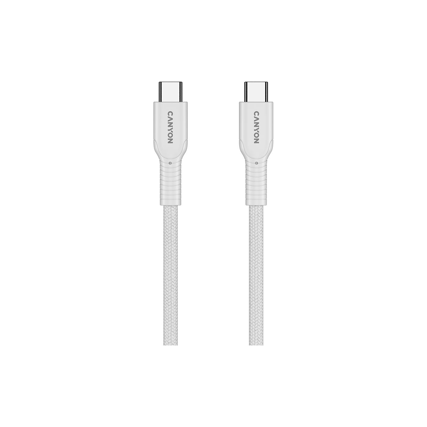 Canyon cable OnWire 60CL C-C 60W COLOR Braided 1m White