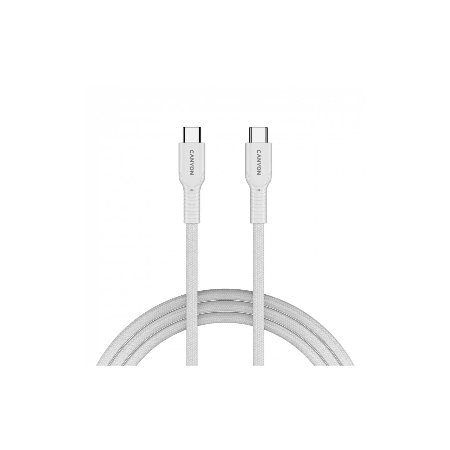 Canyon cable OnWire 60CL C-C 60W COLOR Braided 1m White