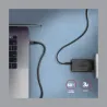 Axagon Data and charging USB 3.2 Gen 1 cable length 1.5 m. PD 60W, 3A. Black braided.