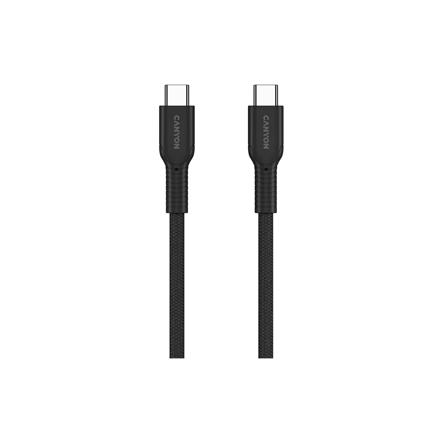 Canyon cable OnWire 60CL C-C 60W COLOR Braided 1m Black