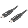 Canyon UC-44, cable, U4-CC-5A1M-E, USB4 TYPE-C to TYPE-C cable assembly 40G 1m 5A 240W(ERP) with E-MARK, CE, ROHS, white