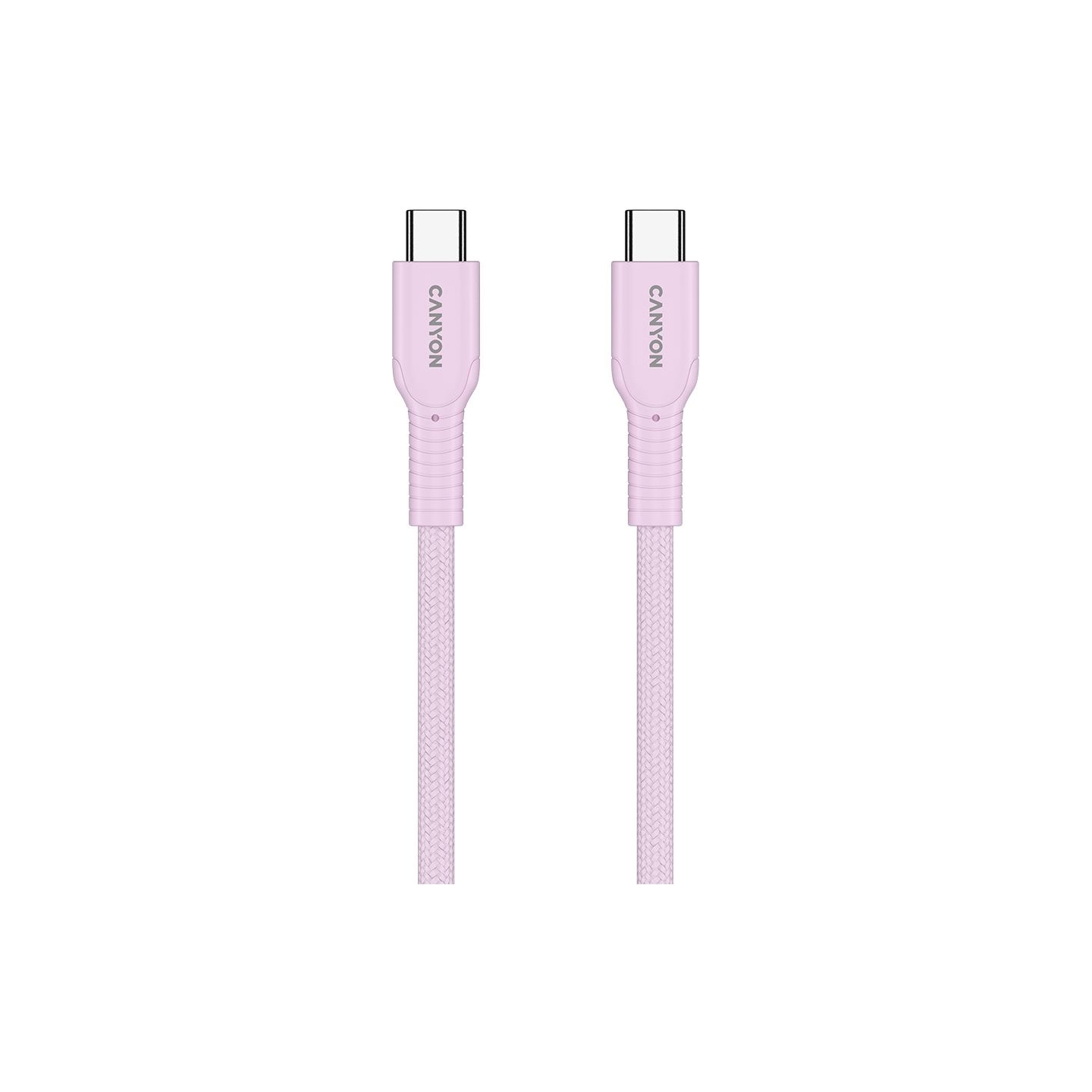 Canyon cable OnWire 60CL C-C 60W COLOR Braided 1m Pink