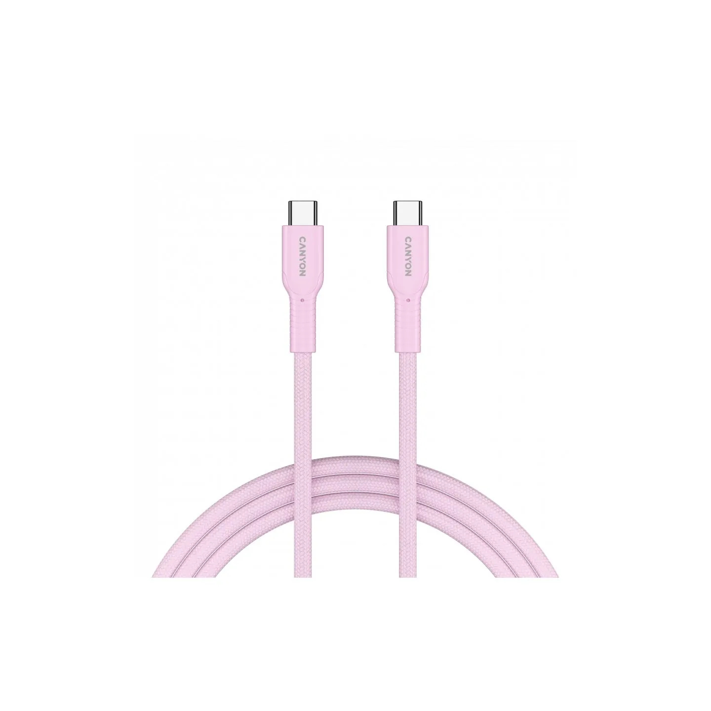 Canyon cable OnWire 60CL C-C 60W COLOR Braided 1m Pink