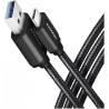 Axagon Data and charging USB 3.2 Gen1 cable lengh 1.5 m. 3A. Black braided.