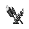 Axagon Data and charging USB 2.0 cable lengh 0.6m. 3A. Black twisted.