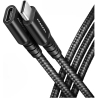 Axagon Extension USB 20Gbps cable length 0.5 m. PD 240W, 5A, 8K HD video. Black braided.