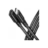 Axagon Extension USB 20Gbps cable length 0.5 m. PD 240W, 5A, 8K HD video. Black braided.