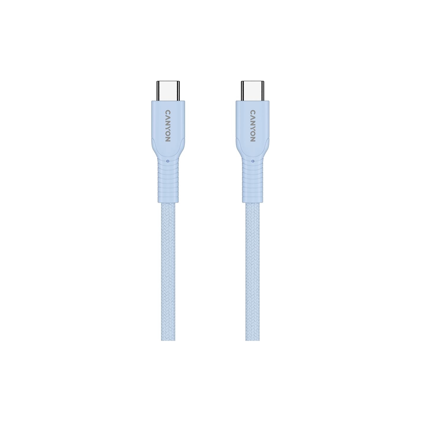 Canyon cable OnWire 60CL C-C 60W COLOR Braided 1m Light Blue