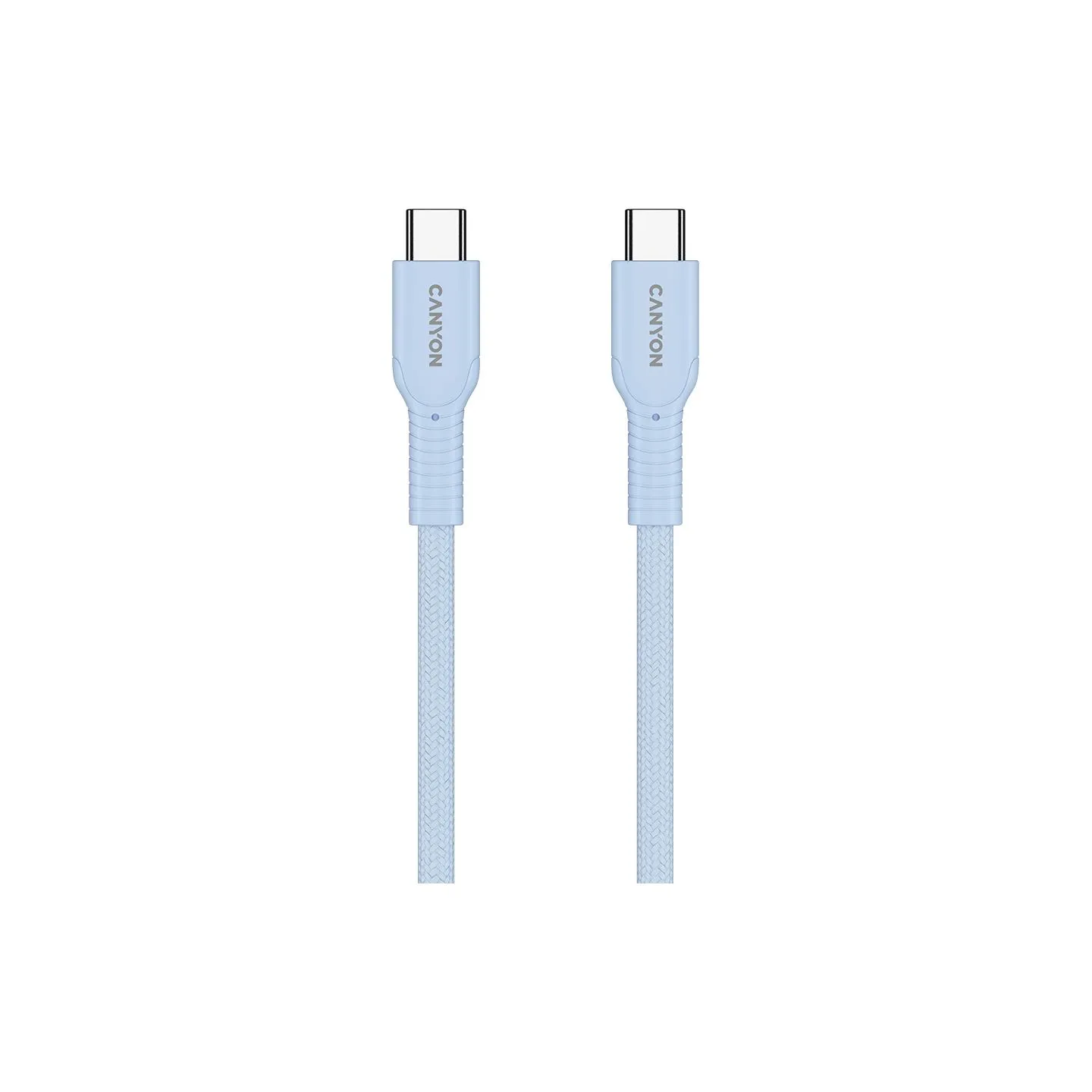 Canyon cable OnWire 60CL C-C 60W COLOR Braided 1m Light Blue