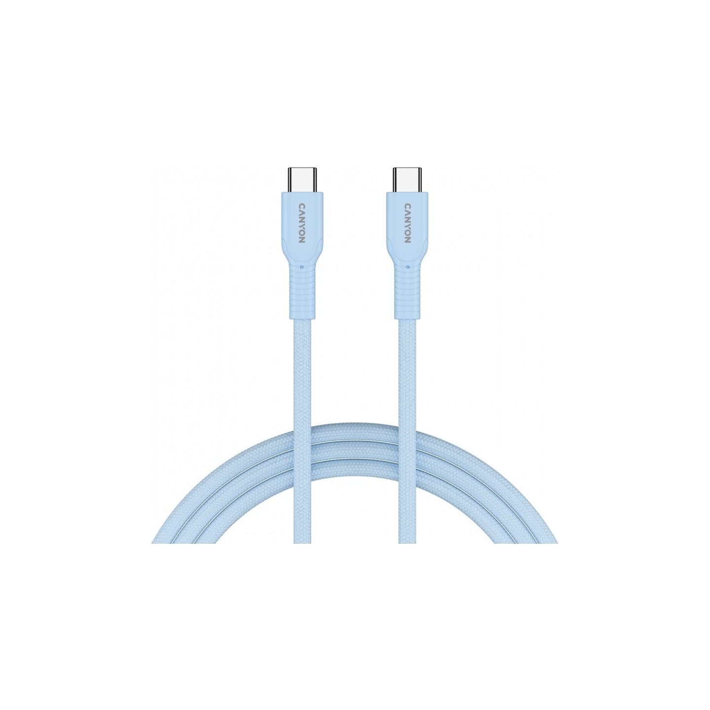 Canyon cable OnWire 60CL C-C 60W COLOR Braided 1m Light Blue