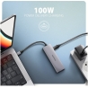 Axagon HMC-5H60 USB-C 3.2 Gen 1 hub, 2x USB-A, 1x USB-C, 4K 60Hz HDMI, PD 100W, 15cm USB-C cable