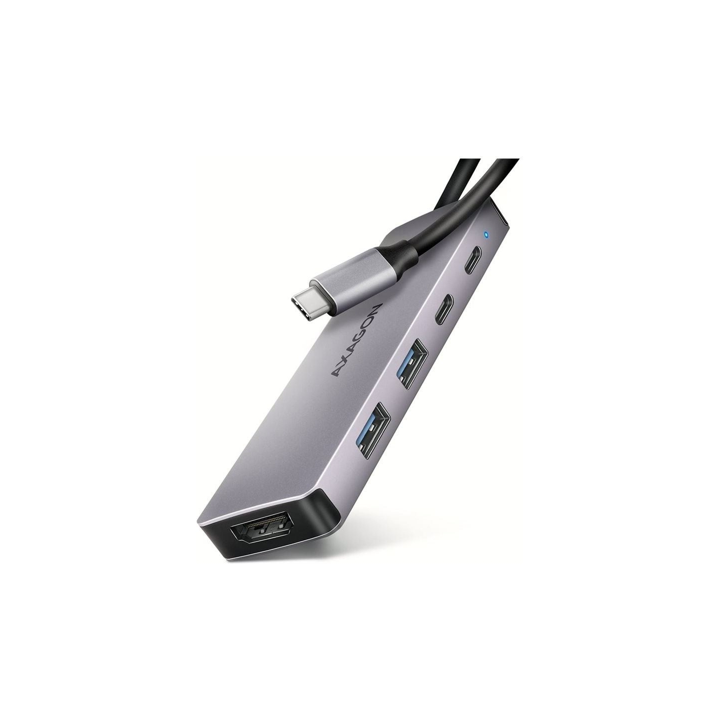 Axagon HMC-5H60 USB-C 3.2 Gen 1 hub, 2x USB-A, 1x USB-C, 4K 60Hz HDMI, PD 100W, 15cm USB-C cable