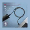 Axagon BUCM4X-CM05AB NewGEN USB-C - USB-C 4 Gen 240 W cable 0.5 m