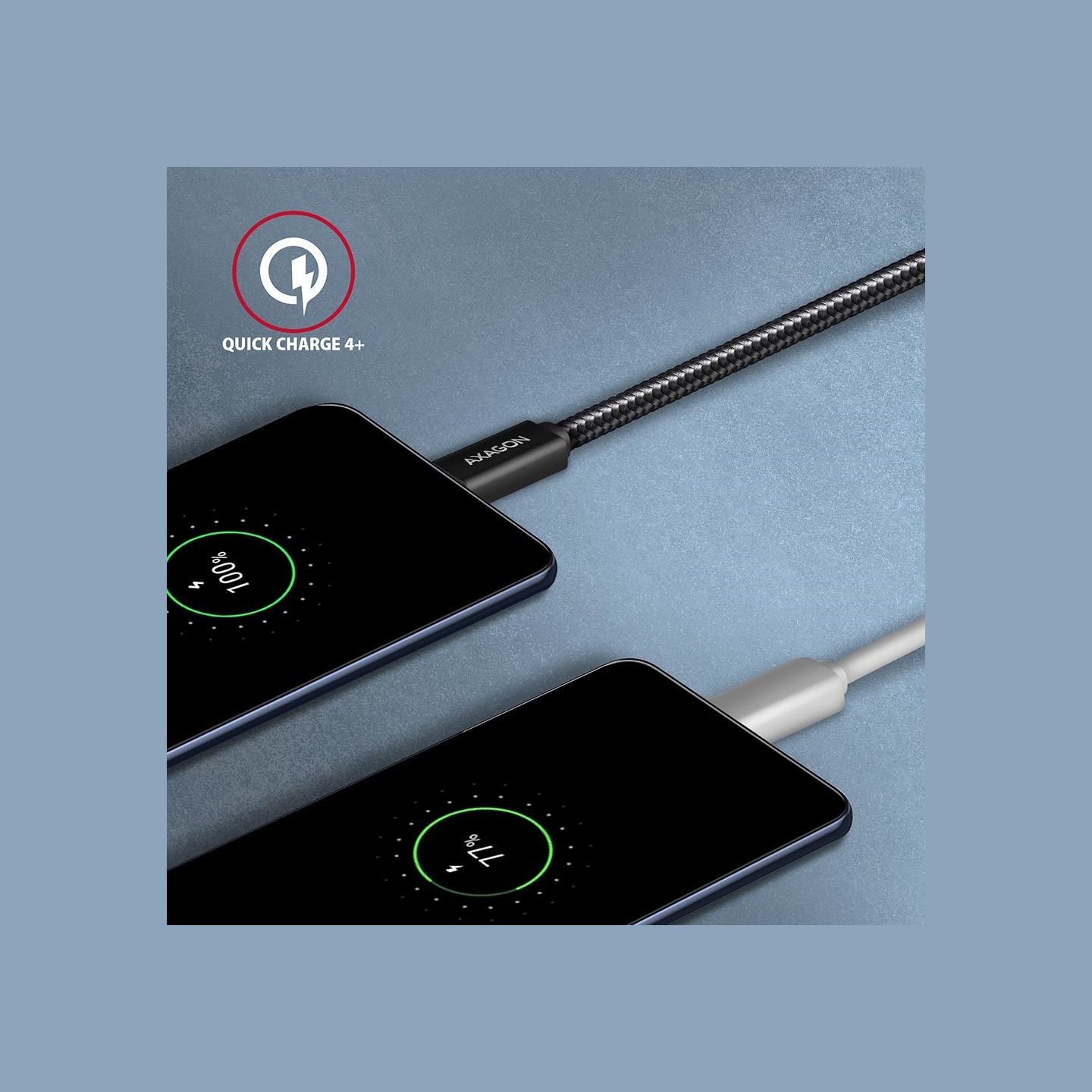 Axagon BUCM32-CM05AB SPEED+ USB-C - USB 20Gbps cable 0.5 m