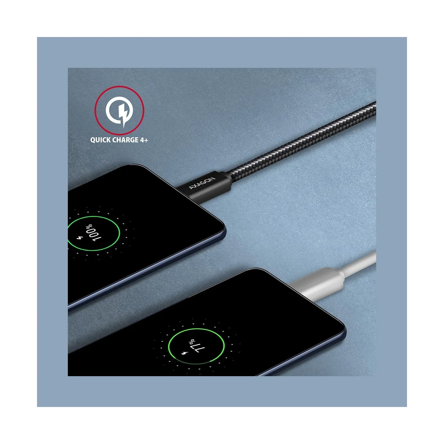 Axagon BUCM32-CM05AB SPEED+ USB-C - USB 20Gbps cable 0.5 m