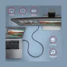 Axagon BUCM32-CM05AB SPEED+ USB-C - USB 20Gbps cable 0.5 m
